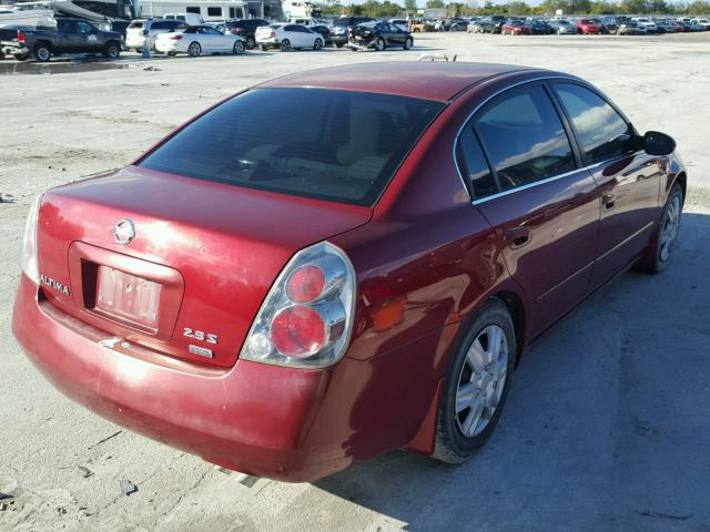 1N4AL11D46C159202 - 2006 NISSAN ALTIMA S MAROON photo 4