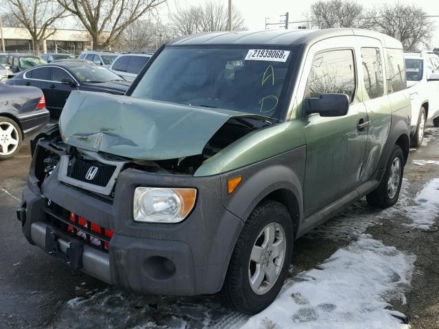 5J6YH28675L029043 - 2005 HONDA ELEMENT EX GREEN photo 2