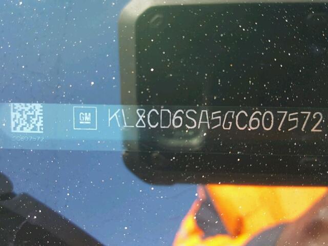 KL8CD6SA5GC607572 - 2016 CHEVROLET SPARK 1LT Кремовый фото 10