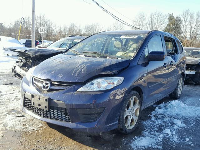 JM1CR29L090327961 - 2009 MAZDA 5 BLUE photo 2