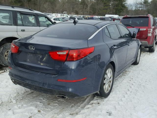 5XXGN4A72FG409871 - 2015 KIA OPTIMA EX GRAY photo 4