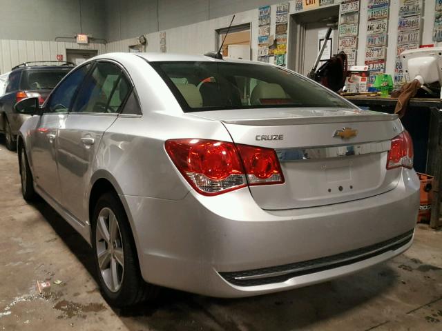 1G1PE5SB4F7127175 - 2015 CHEVROLET CRUZE LT GRAY photo 3