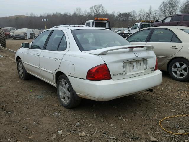 3N1CB51D76L532656 - 2006 NISSAN SENTRA 1.8 WHITE photo 3