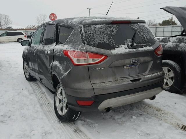 1FMCU9GX1EUE09239 - 2014 FORD ESCAPE SE GRAY photo 3