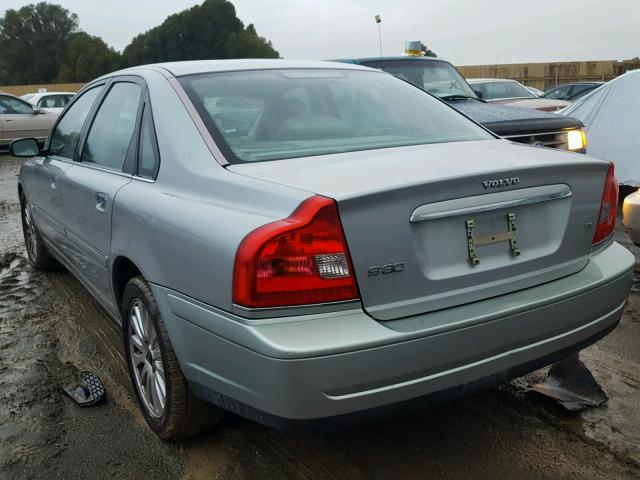 YV1TS91ZX41381195 - 2004 VOLVO S80 T6 SILVER photo 3