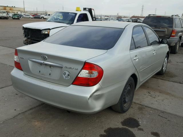 JTDBE32K530239896 - 2003 TOYOTA CAMRY LE SILVER photo 4