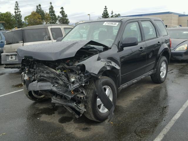 1FMCU02779KA59443 - 2009 FORD ESCAPE XLS BLACK photo 2