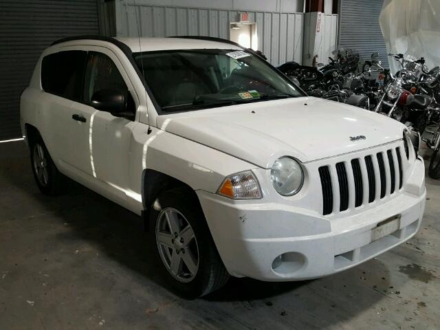 1J8FT47W17D413916 - 2007 JEEP COMPASS WHITE photo 1