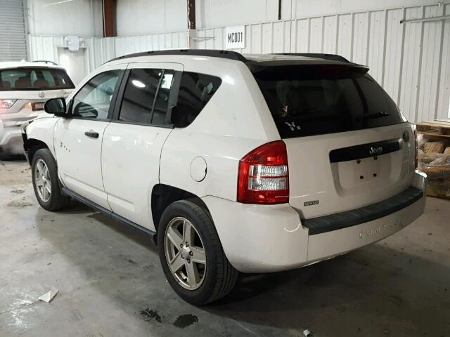 1J8FT47W17D413916 - 2007 JEEP COMPASS WHITE photo 3