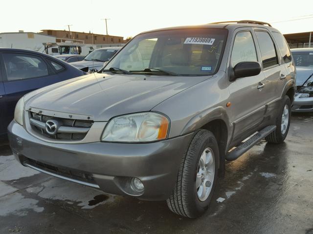 4F2YU09162KM30481 - 2002 MAZDA TRIBUTE LX TAN photo 2