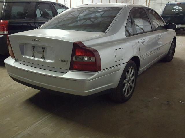 YV1TS91DX21264380 - 2002 VOLVO S80 T6 TUR SILVER photo 4