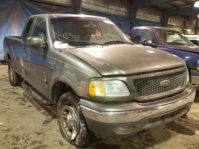 2FTRX18W52CA39373 - 2002 FORD F150 GREEN photo 1