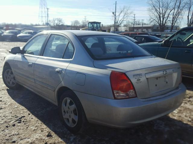 KMHDN46D35U063044 - 2005 HYUNDAI ELANTRA GL SILVER photo 3