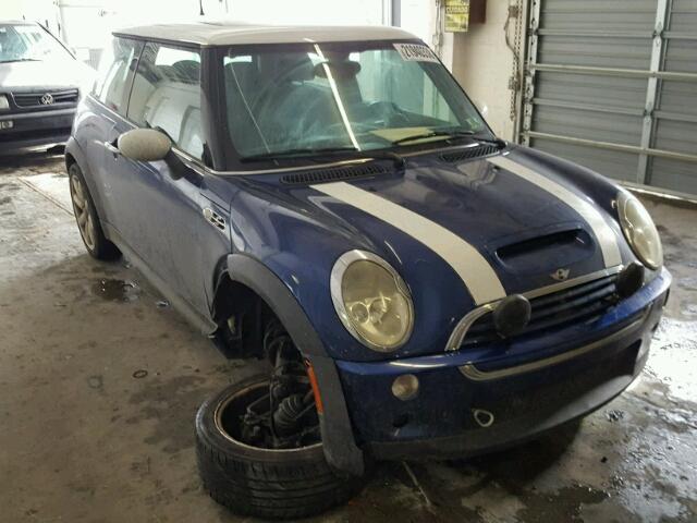 WMWRE33453TD64359 - 2003 MINI COOPER S BLUE photo 1