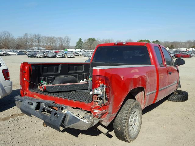 1GTEC19J68Z296339 - 2008 GMC SIERRA C15 RED photo 4