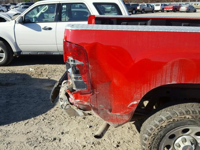 1GTEC19J68Z296339 - 2008 GMC SIERRA C15 RED photo 9