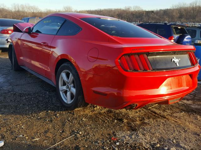 1FA6P8AM9G5242245 - 2016 FORD MUSTANG RED photo 3