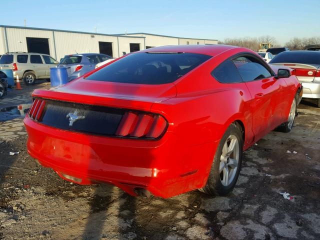 1FA6P8AM9G5242245 - 2016 FORD MUSTANG RED photo 4