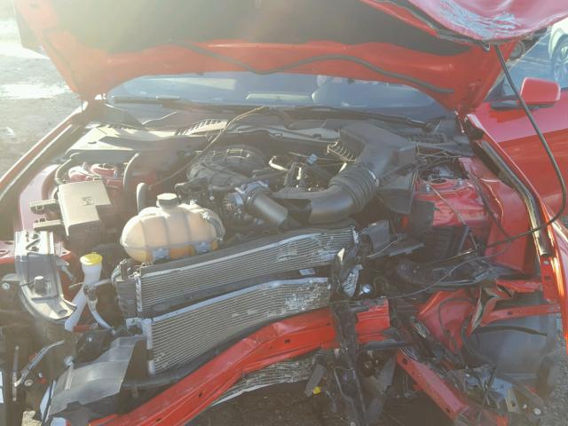 1FA6P8AM9G5242245 - 2016 FORD MUSTANG RED photo 7