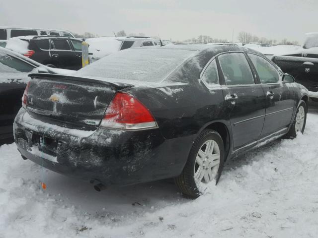 2G1WB5E33D1185748 - 2013 CHEVROLET IMPALA LT BLACK photo 4