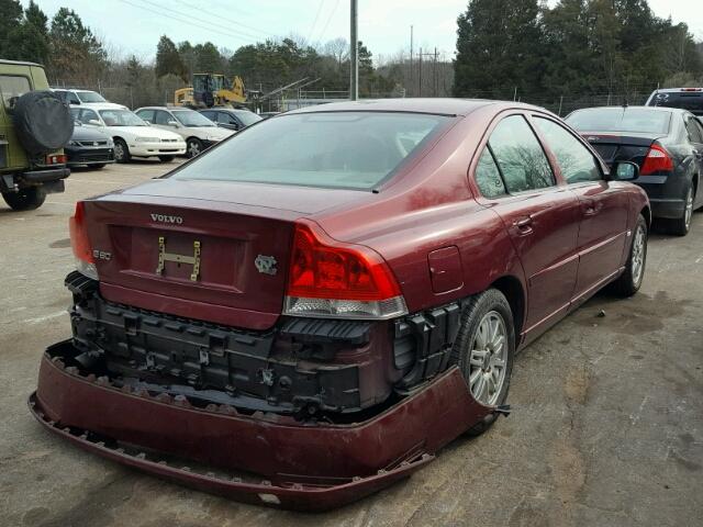 YV1RS612552447305 - 2005 VOLVO S60 RED photo 4