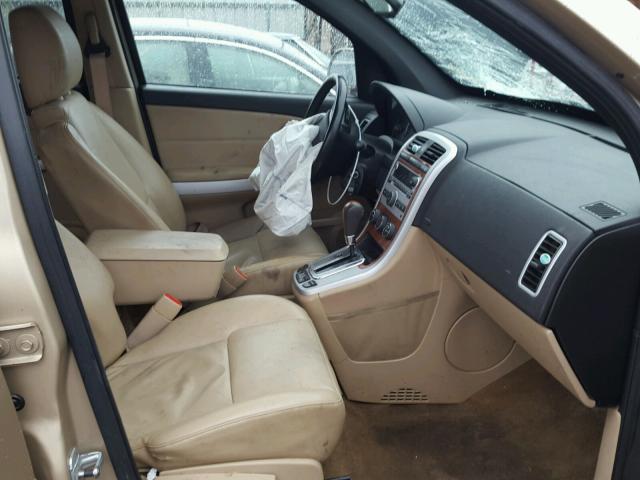 2CNDL73F976082311 - 2007 CHEVROLET EQUINOX LT GOLD photo 5