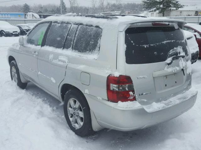 JTEHP21A670191012 - 2007 TOYOTA HIGHLANDER SILVER photo 3