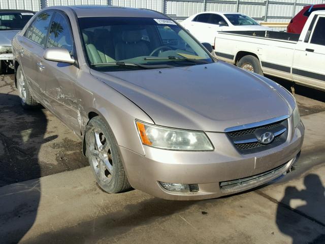 5NPEU46F87H245512 - 2007 HYUNDAI SONATA SE BEIGE photo 1