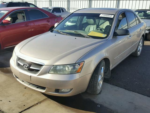 5NPEU46F87H245512 - 2007 HYUNDAI SONATA SE BEIGE photo 2