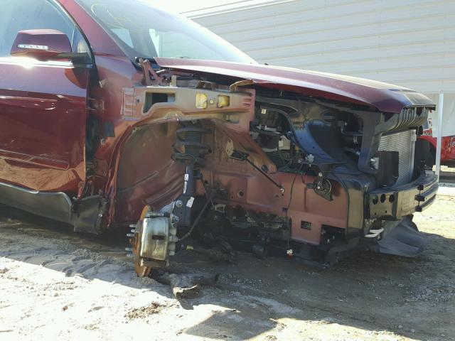 1GKKRRKD4FJ358096 - 2015 GMC ACADIA SLT წითელი ფოტო 9