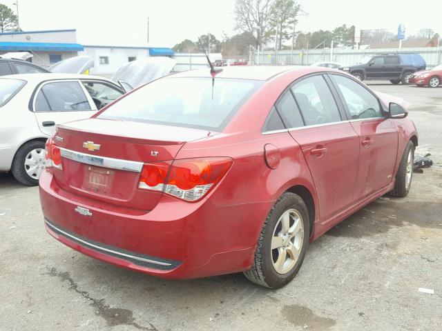 1G1PC5SB7E7284817 - 2014 CHEVROLET CRUZE LT RED photo 4