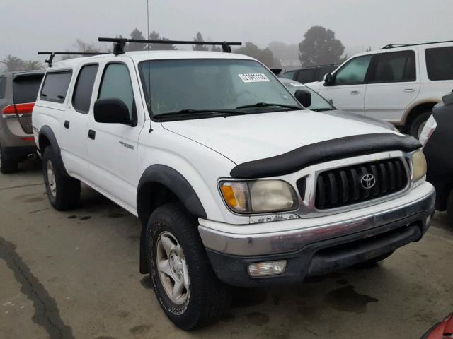 5TEHN72N32Z145297 - 2002 TOYOTA TACOMA DOU WHITE photo 1