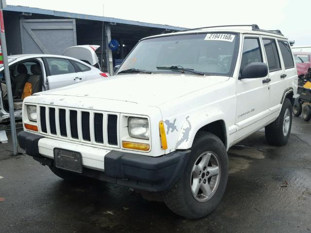 1J4FF58S2YL115750 - 2000 JEEP CHEROKEE C WHITE photo 2