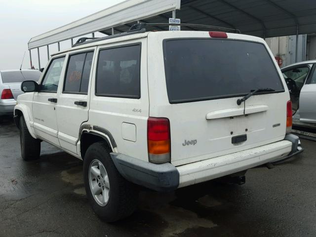 1J4FF58S2YL115750 - 2000 JEEP CHEROKEE C WHITE photo 3