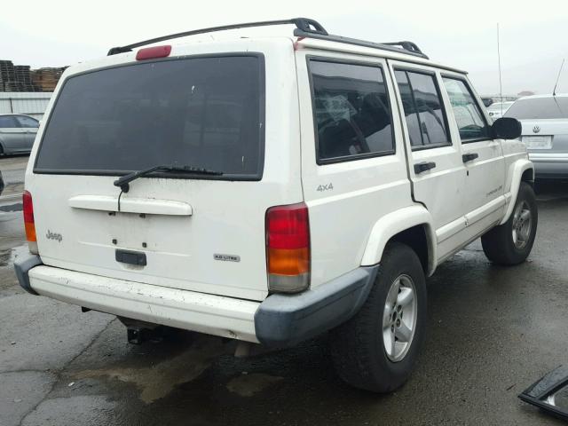 1J4FF58S2YL115750 - 2000 JEEP CHEROKEE C WHITE photo 4