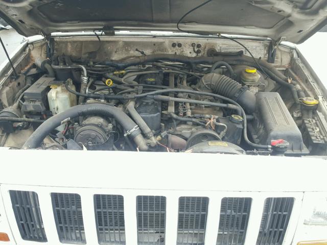 1J4FF58S2YL115750 - 2000 JEEP CHEROKEE C WHITE photo 7