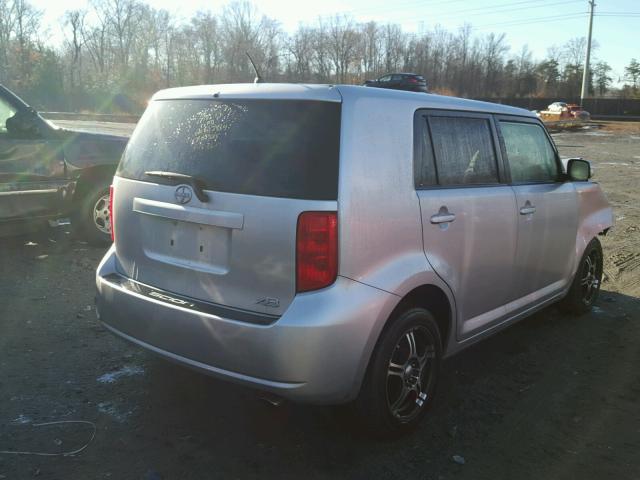 JTLKE50E191075854 - 2009 TOYOTA SCION XB 银色 照片 4