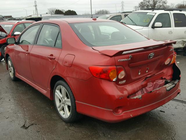 1NXBE4EE5AZ212565 - 2010 TOYOTA COROLLA XR 红色 照片 3