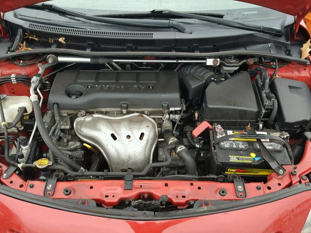 1NXBE4EE5AZ212565 - 2010 TOYOTA COROLLA XR 红色 照片 7