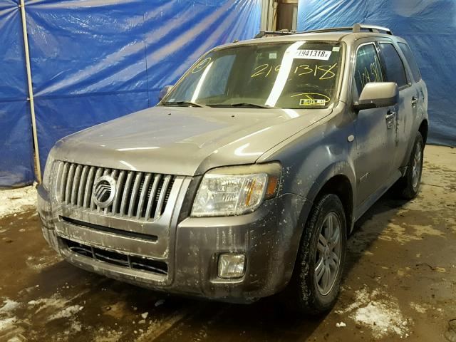 4M2CU87118KJ22519 - 2008 MERCURY MARINER PR GRAY photo 2