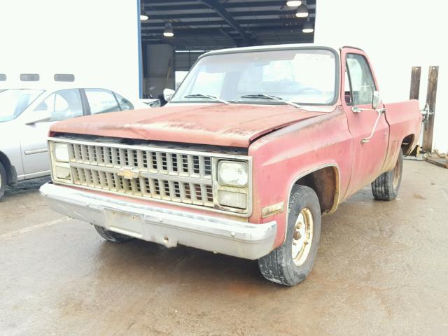 1GCCC14D8DF369568 - 1983 CHEVROLET C10 RED photo 2