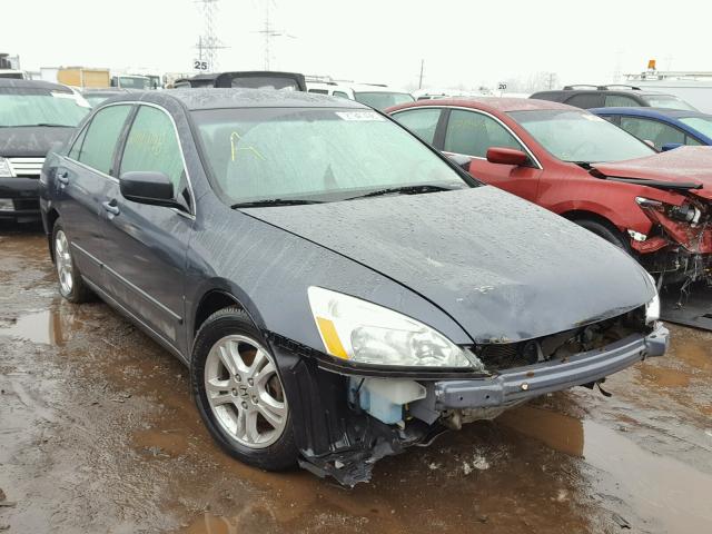 1HGCM56357A101508 - 2007 HONDA ACCORD SE BLUE photo 1