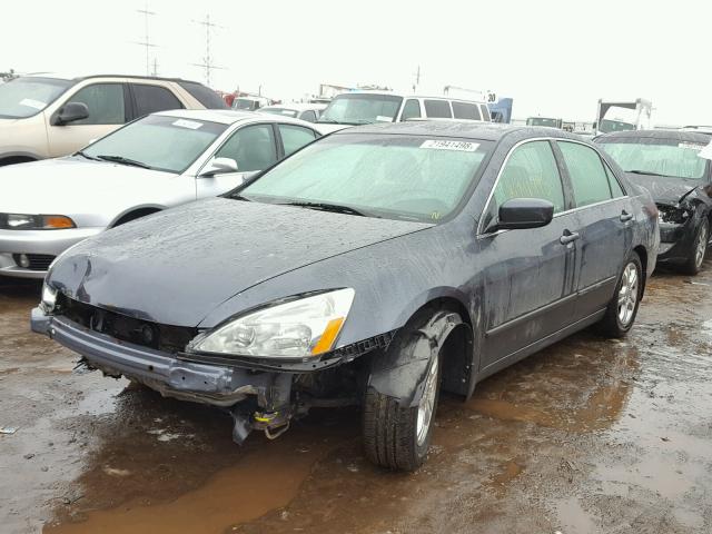 1HGCM56357A101508 - 2007 HONDA ACCORD SE BLUE photo 2