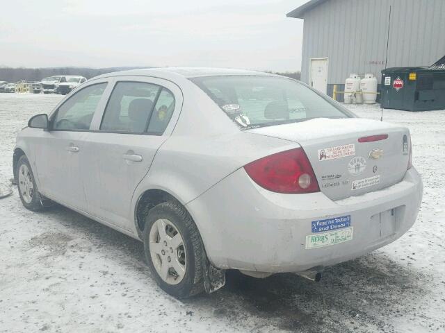 1G1AK55FX77275619 - 2007 CHEVROLET COBALT LS SILVER photo 3