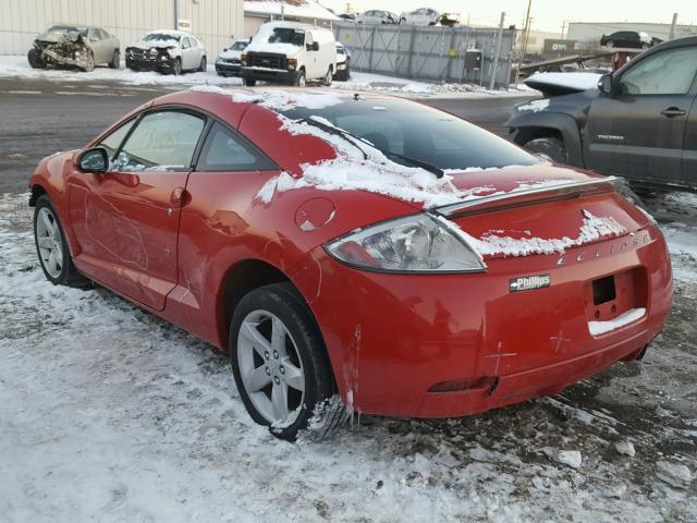 4A3AK24F07E015651 - 2007 MITSUBISHI ECLIPSE GS RED photo 3