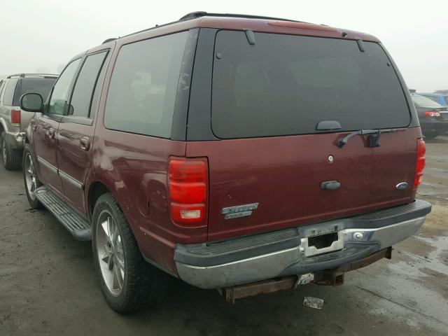 1FMRU17L0XLB81574 - 1999 FORD EXPEDITION BURGUNDY photo 3