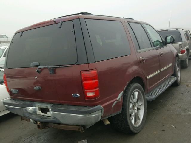 1FMRU17L0XLB81574 - 1999 FORD EXPEDITION BURGUNDY photo 4