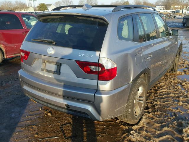 WBXPA93416WG89072 - 2006 BMW X3 3.0I SILVER photo 4