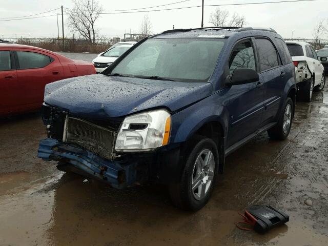 2CNDL23F686286407 - 2008 CHEVROLET EQUINOX LS BLUE photo 2