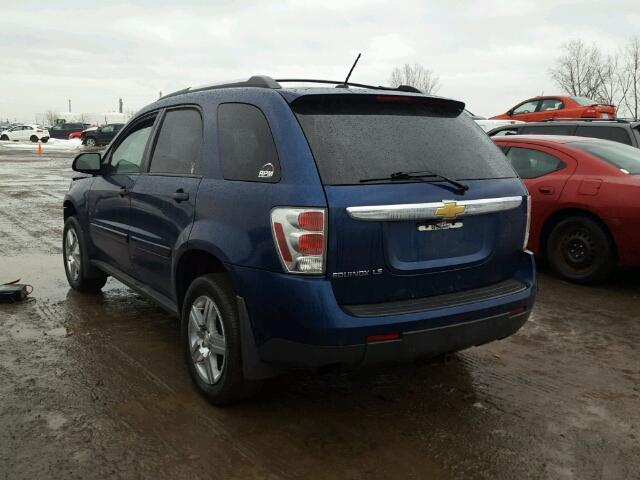 2CNDL23F686286407 - 2008 CHEVROLET EQUINOX LS BLUE photo 3